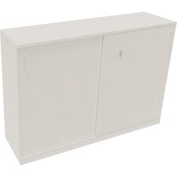Neutralware 820120001 Schiebetürenschrank 3OH 1600x442x1133 ws/Diamant Weiß