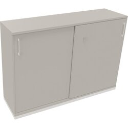 Neutralware 820120081 Schiebetürenschrank 3OH 1600x442x1133 ws/Lichtgrau