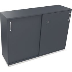 Neutralware 820120082 Schiebetürenschrank 3OH 1600x442x1133 ws/Lavagrau