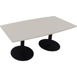 Neutralware 810017381 Konferenztisch Tonn Tellerfuß Rund 180x80/90x72 an/lgr