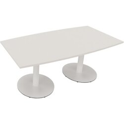 Neutralware 810017501 Konferenztisch Tonn Tellerfuß Rund 180x80/90x72 ws/ws