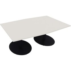 Neutralware 810017601 Konferenztisch Tonn Tellerfuß Rund 200x100/110x72 an/ws