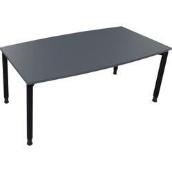 Neutralware 810047282 Konferenztisch Tonn Vierfuß Rund 180x80/90x-82 an/Lava