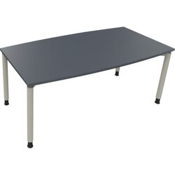 Neutralware 810047382 Konferenztisch Tonn Vierfuß Rund 180x80/90x-82 si/Lava