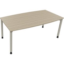 Neutralware 810047371 Konferenztisch Tonn Vierfuß Rund 180x80/90x-82 si/Eiche
