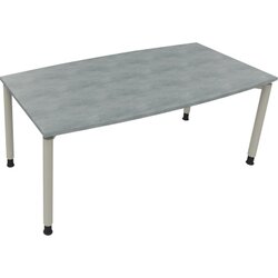 Neutralware 810047383 Konferenztisch Tonn Vierfuß Rund 180x80/90x-82 si/Beton