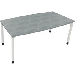 Neutralware 810047483 Konferenztisch Tonn Vierfuß Rund 180x80/90x-82 ws/Beton