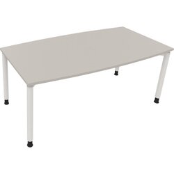 Neutralware 810047481 Konferenztisch Tonn Vierfuß Rund 180x80/90x-82 ws/Li.gr