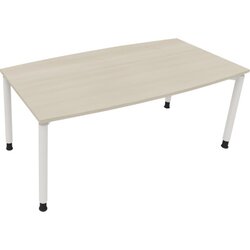 Neutralware 810047472 Konferenztisch Tonn Vierfuß Rund 180x80/90x-82 ws/Akaz