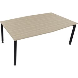 Neutralware 810018571 Konferenztisch Tonn Vierfuß Rund 200x100/110x-82 an/Eiche