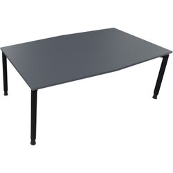 Neutralware 810018582 Konferenztisch Tonn Vierfuß Rund 200x100/110x-82 an/Lava