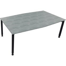 Neutralware 810018583 Konferenztisch Tonn Vierfuß Rund 200x100/110x-82 an/Beton