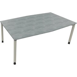 Neutralware 810018683 Konferenztisch Tonn Vierfuß Rund 200x100/110x-82 si/Beton