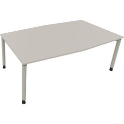 Neutralware 810018681 Konferenztisch Tonn Vierfuß Rund 200x100/110x-82 si/Li.gr