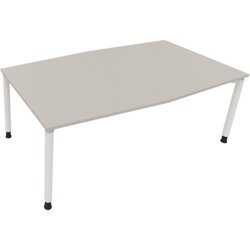 Neutralware 810018781 Konferenztisch Tonn Vierfuß Rund 200x100/110x-82 ws/Li.gr