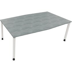 Neutralware 810018783 Konferenztisch Tonn Vierfuß Rund 200x100/110x-82 ws/Beton