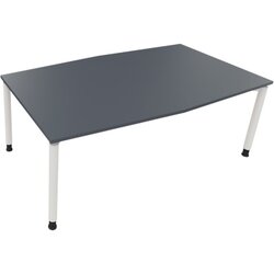 Neutralware 810018782 Konferenztisch Tonn Vierfuß Rund 200x100/110x-82 ws/Lava