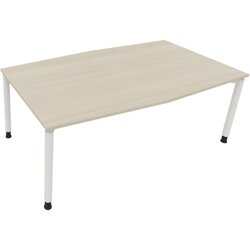 Neutralware 810018772 Konferenztisch Tonn Vierfuß Rund 200x100/110x-82 ws/Akaz
