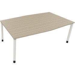 Neutralware 810018771 Konferenztisch Tonn Vierfuß Rund 200x100/110x-82 ws/Eiche