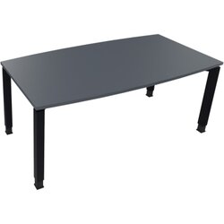 Neutralware 810017982 Konferenztisch Tonn Vierfuß Quad 180x80/90x-82 an/Lava