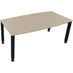 Neutralware 810017971 Konferenztisch Tonn Vierfuß Quad 180x80/90x-82 an/Eiche