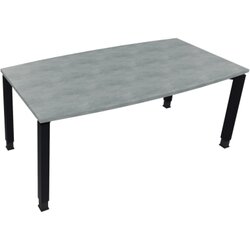 Neutralware 810017983 Konferenztisch Tonn Vierfuß Quad 180x80/90x-82 an/Beton