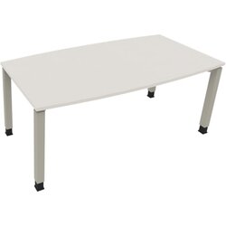 Neutralware 810018001 Konferenztisch Tonn Vierfuß Quad 180x80/90x-82 si/ws
