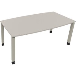 Neutralware 810018081 Konferenztisch Tonn Vierfuß Quad 180x80/90x-82 si/Li.gr