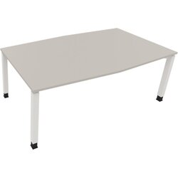 Neutralware 810018181 Konferenztisch Tonn Vierfuß Quad 180x80/90x-82 ws/Li.gr