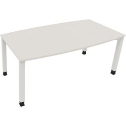Neutralware 810018101 Konferenztisch Tonn Vierfuß Quad 180x80/90x-82 ws/ws