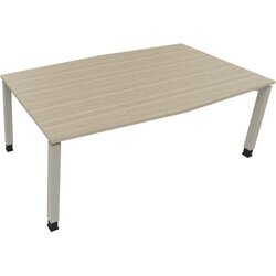 Neutralware 810018371 Konferenztisch Tonn Vierfuß Quad 200x100/110x-82 si/Eiche
