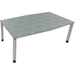 Neutralware 810018383 Konferenztisch Tonn Vierfuß Quad 200x100/110x-82 si/Beton