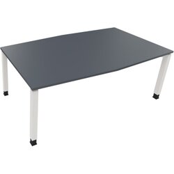 Neutralware 810018482 Konferenztisch Tonn Vierfuß Quad 200x100/110x-82 ws/Lava