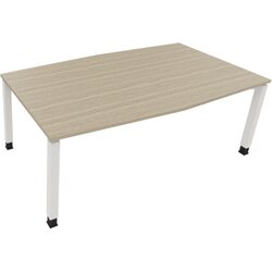 Neutralware 810018471 Konferenztisch Tonn Vierfuß Quad 200x100/110x-82 ws/Eiche