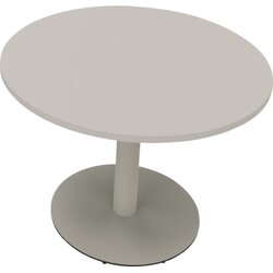 Neutralware 810019281 Konferenztisch Tellerfuß Rund 100x72 si/lgr
