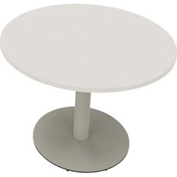 Neutralware 810019201 Konferenztisch Tellerfuß Rund 100x72 si/ws