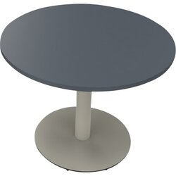 Neutralware 810019282 Konferenztisch Tellerfuß Rund 100x72 si/gr