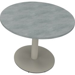 Neutralware 810019283 Konferenztisch Tellerfuß Rund 100x72 si/Beton