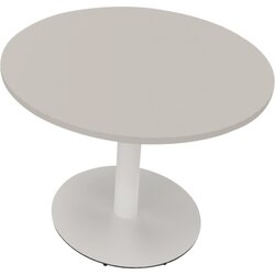Neutralware 810019381 Konferenztisch Tellerfuß Rund 100x72 ws/lgr