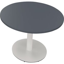 Neutralware 810019382 Konferenztisch Tellerfuß Rund 100x72 ws/gr