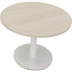 Neutralware 810019372 Konferenztisch Tellerfuß Rund 100x72 ws/Akaz