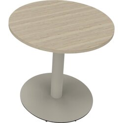 Neutralware 810019571 Konferenztisch Tellerfuß Rund 80x72 si/Eiche