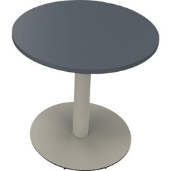 Neutralware 810019582 Konferenztisch Tellerfuß Rund 80x72 si/gr
