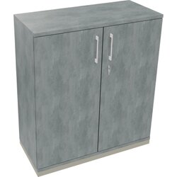 Neutralware 820113983 Flügeltürenschrank  3OH B1000xT442xH1133 si/Beton