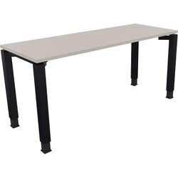 Neutralware 810031981 Schreibtisch 1600x600x680-820 4Fuß Quadrat an/Lichtgrau