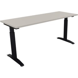Neutralware 810024781 Schreibtisch 1600x600x650-850 Kufe Quadrat an/Lichtgrau