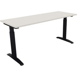 Neutralware 810024701 Schreibtisch 1600x600x650-850 Kufe Quadrat an/Weiß