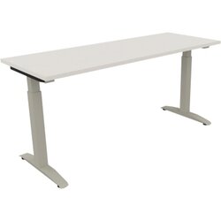 Neutralware 810024801 Schreibtisch 1600x600x650-850 Kufe Quadrat si/Weiß