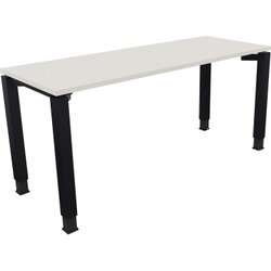 Neutralware 810031901 Schreibtisch 1600x600x680-820 4Fuß Quadrat an/Weiß