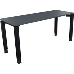 Neutralware 810031982 Schreibtisch 1600x600x680-820 4Fuß Quadrat an/Lavagrau